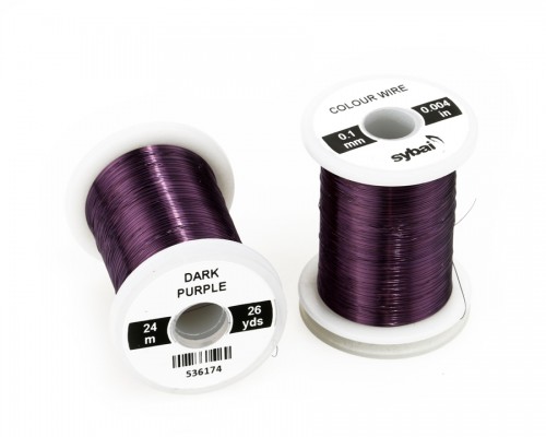 Colour Wire, 0.1 mm, Dark Purple